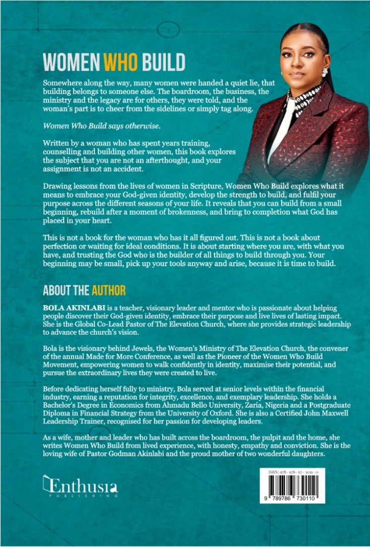Back cover of Women Who Build